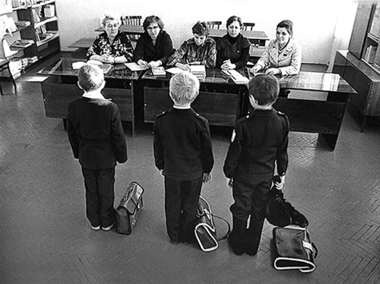 Советские дети в школе