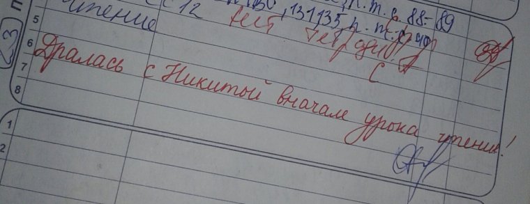 Смешные надписи в школьных тетрадях и дневниках