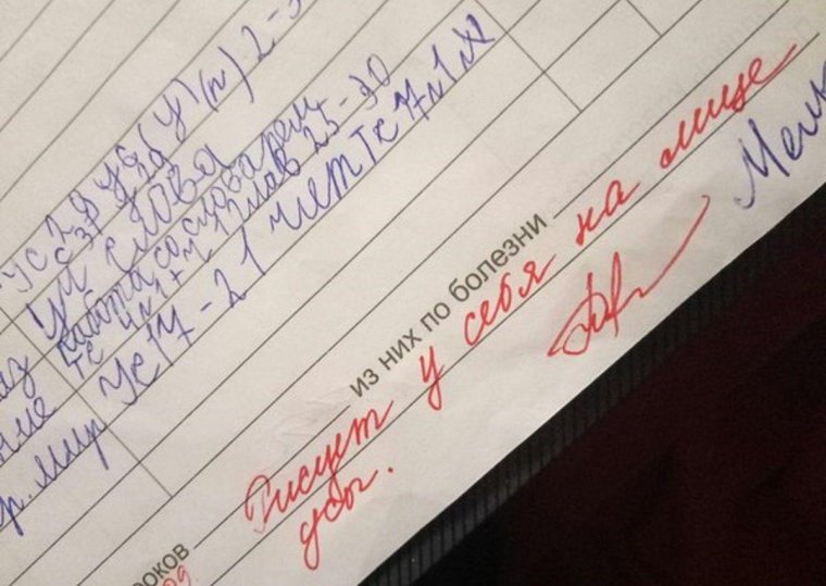 Дневник с двойками и замечаниями