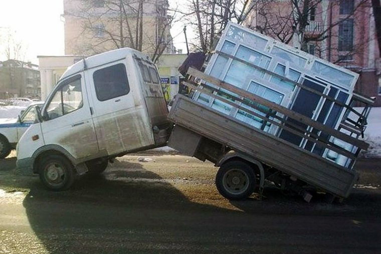 Газель перегруз