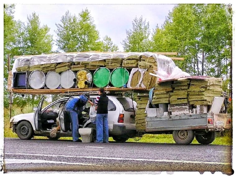 Перегруженная машина