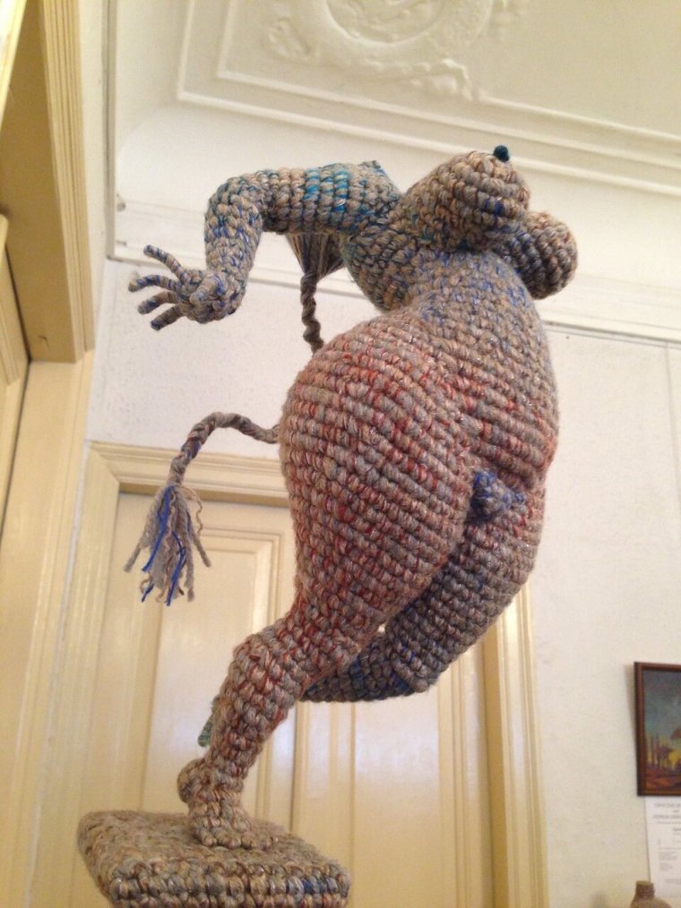 Вязаные скульптуры Юлии Устиновой