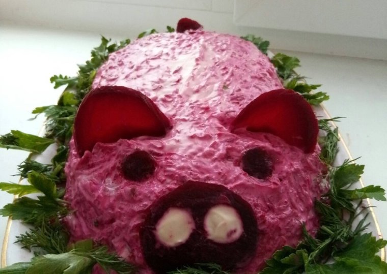 Украшения селëдки под шубой смешное