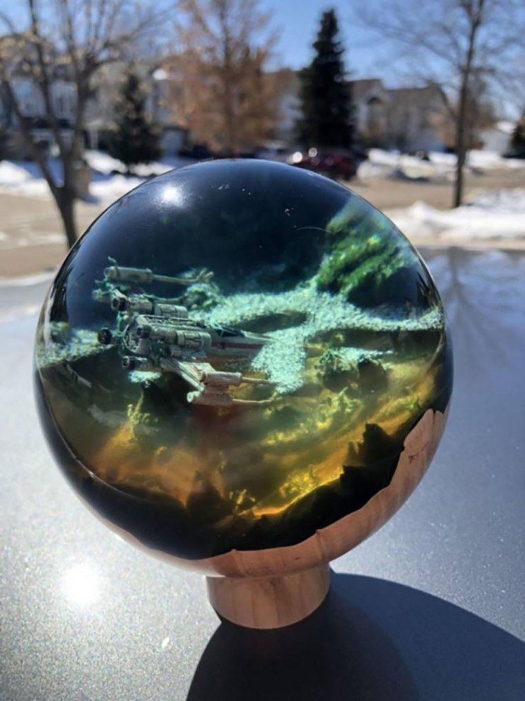 Шарик из эпоксидной смолы