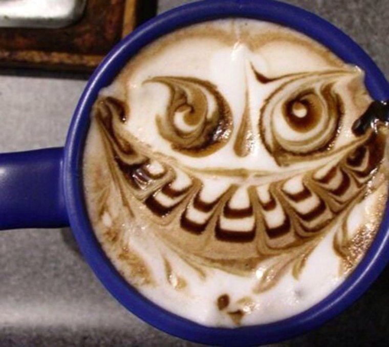 Пенка на кофе смешная