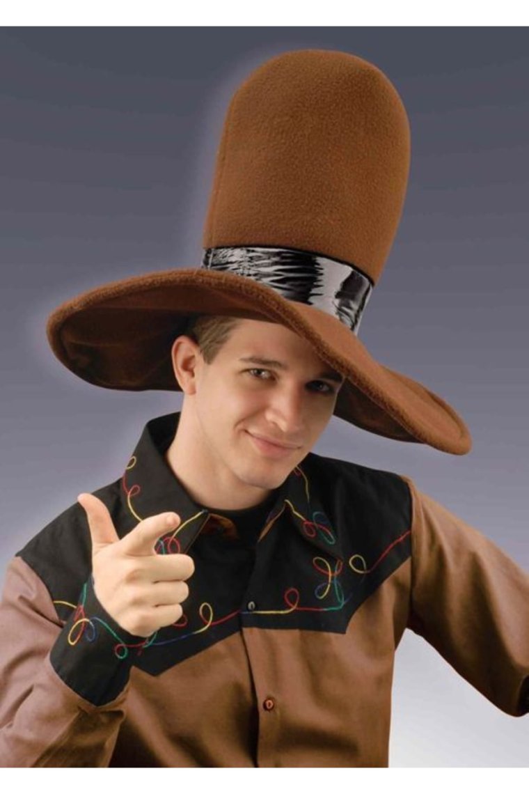 Ковбойская шляпа на голове