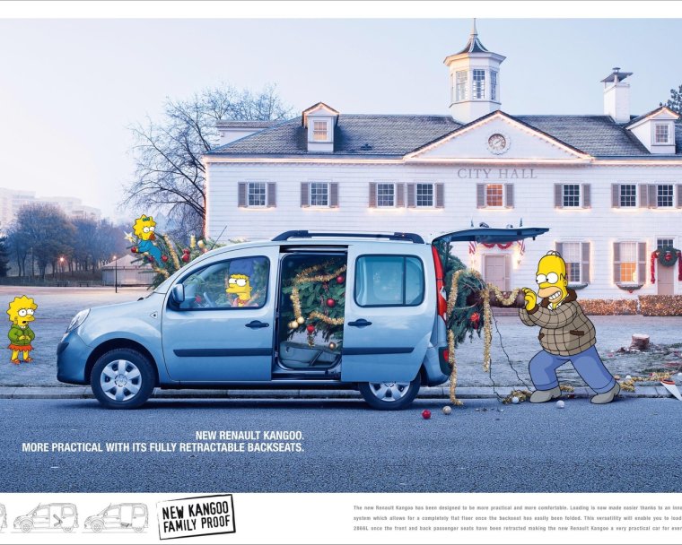 Реклама автомобиля Рено