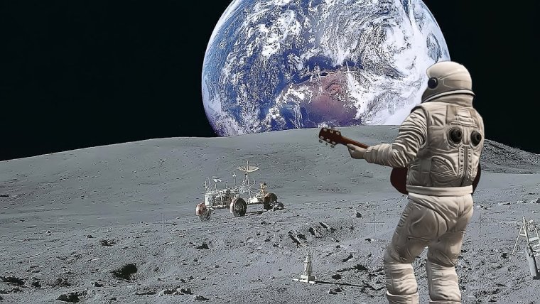 Полная Луна гиф