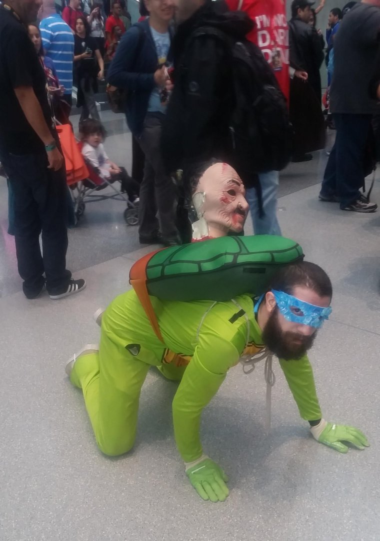 Черепашка ниндзя косплей прикол