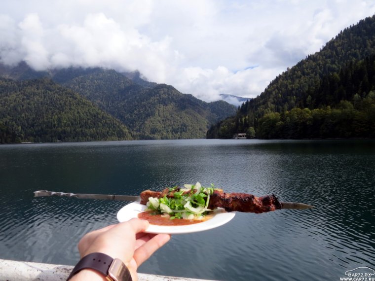 Ресторан на озере Рица Абхазия