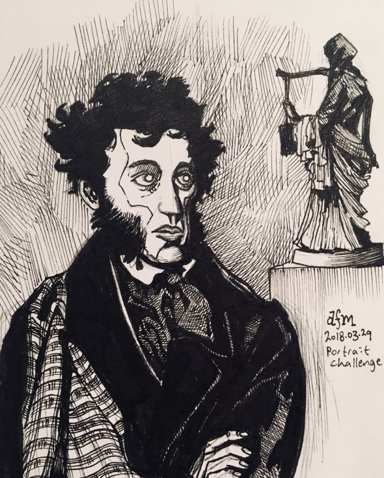 Шухаев портрет Пушкина