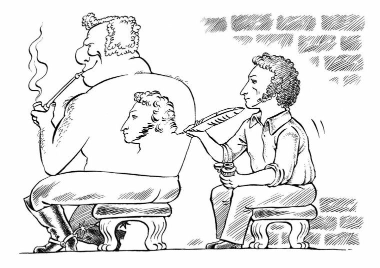 Карикатуры на Пушкина
