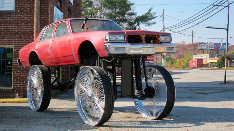 Американские машины на больших колесах