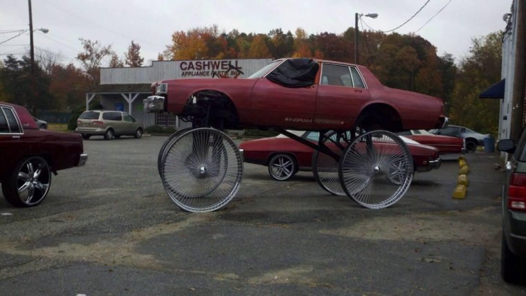 Тачка на больших колесах