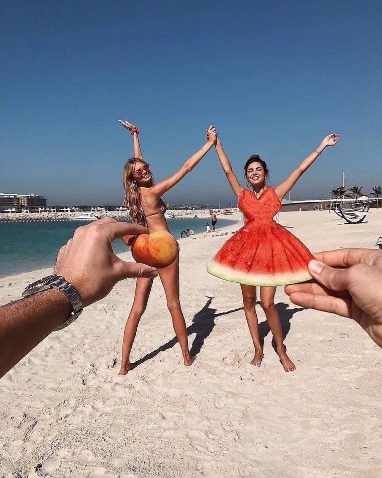 Креативная фотосессия на пляже