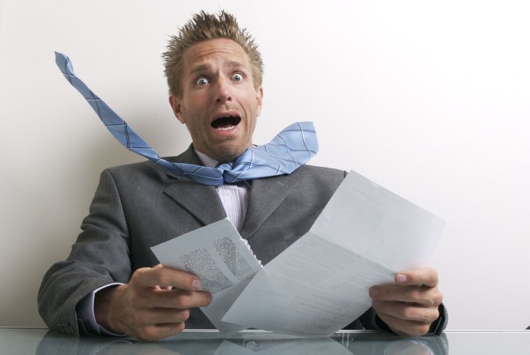 Бизнесмен в шоке