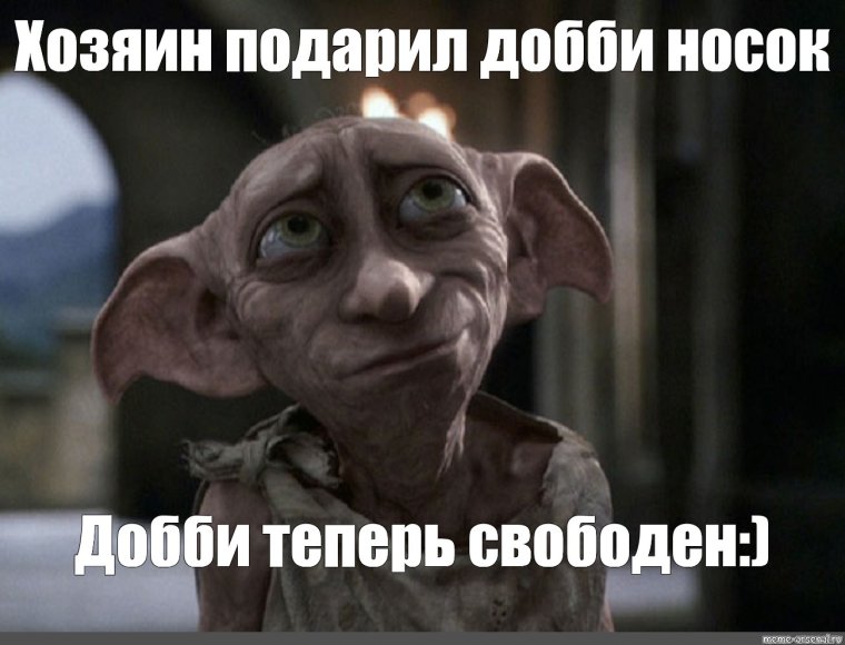 Гарри Поттер Добби свободен