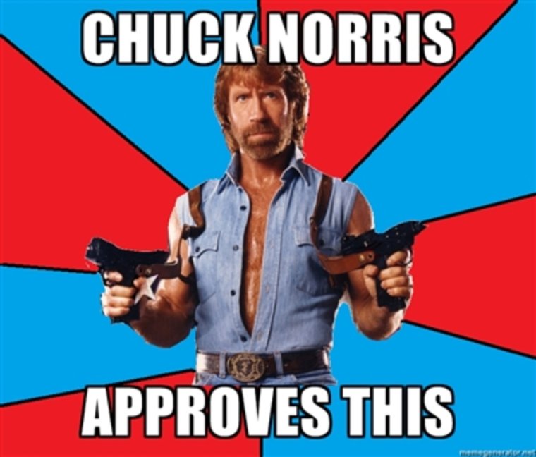 Чак Норрис курит