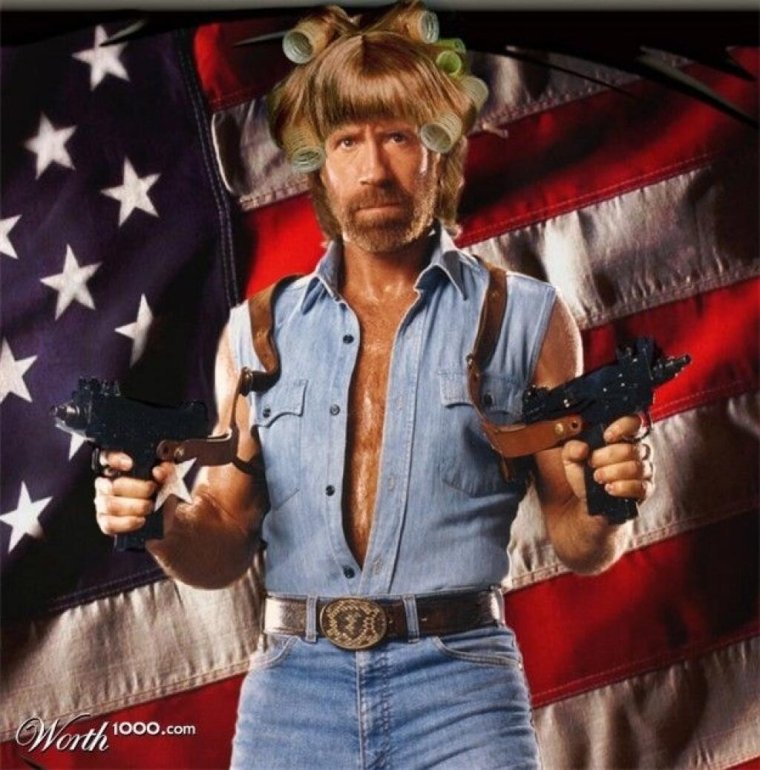 Чак Норрис стрижка