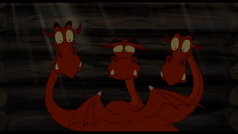 Змей Горыныч три богатыря