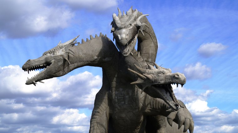 Три головы змей Горыныч три богатыря