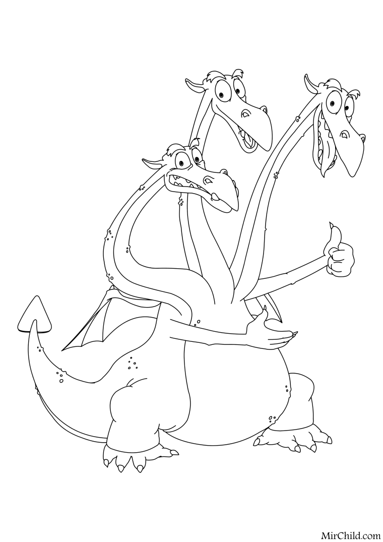 Змей Горыныч три богатыря