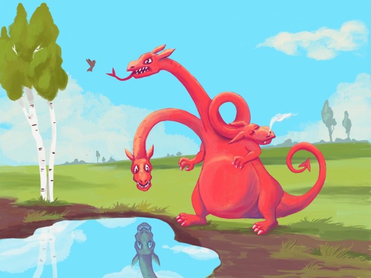 Двухголовый змей Горыныч