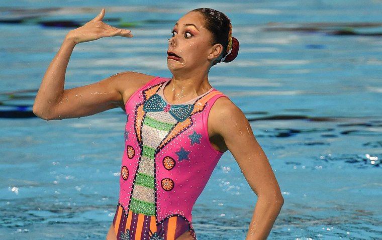 Синхронное плавание курьезы