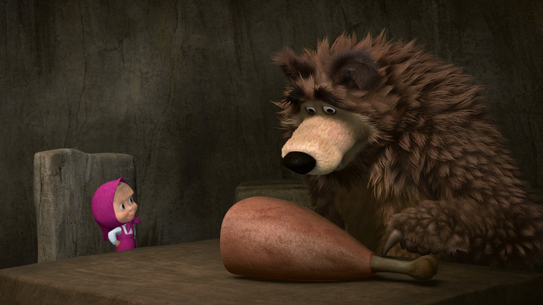 Маша и медведь пещерный медведь