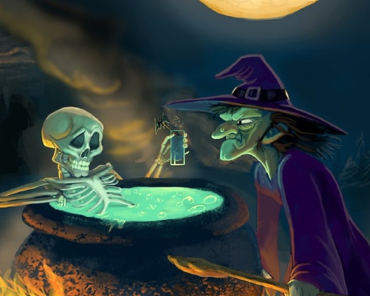 Ведьма над зельем