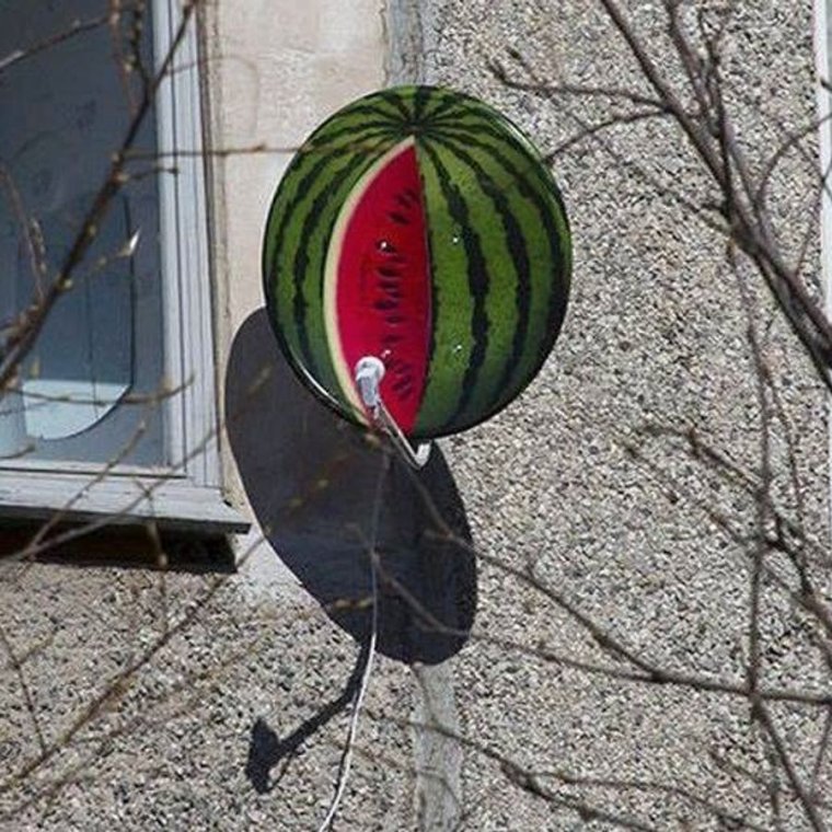 Прикольные спутниковые тарелки
