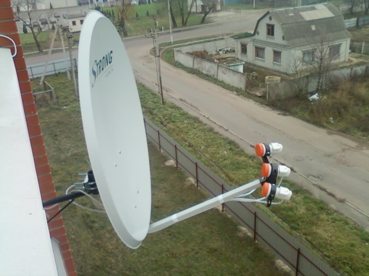 Укрепление спутниковой тарелки