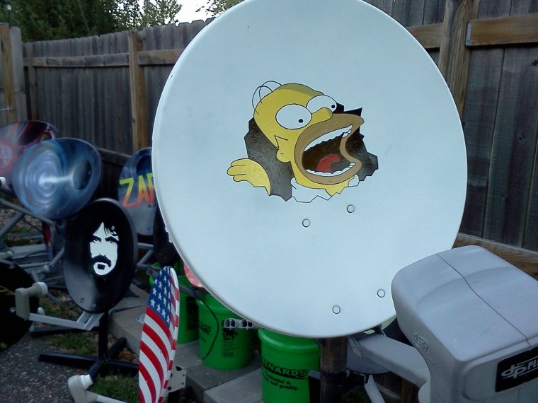 Прикольные спутниковые тарелки