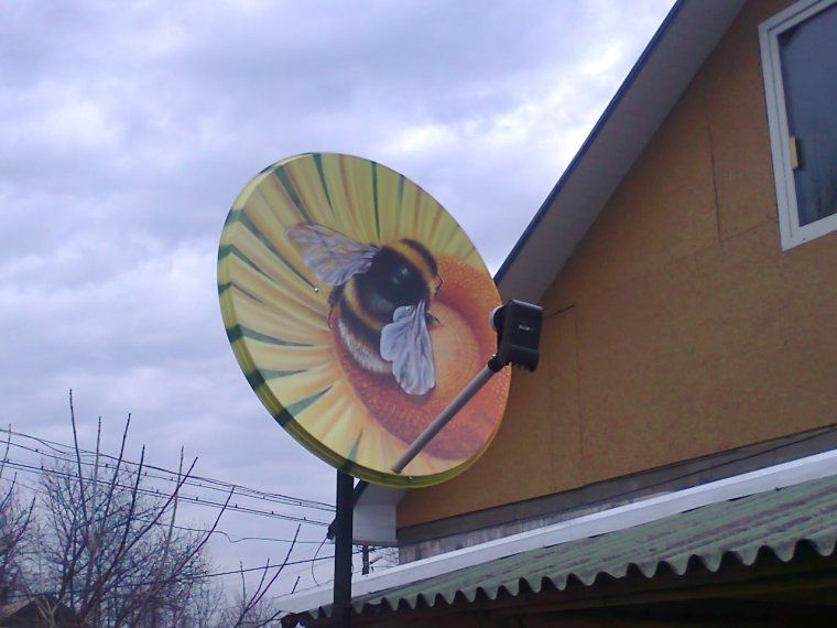 Необычные спутниковые антенны