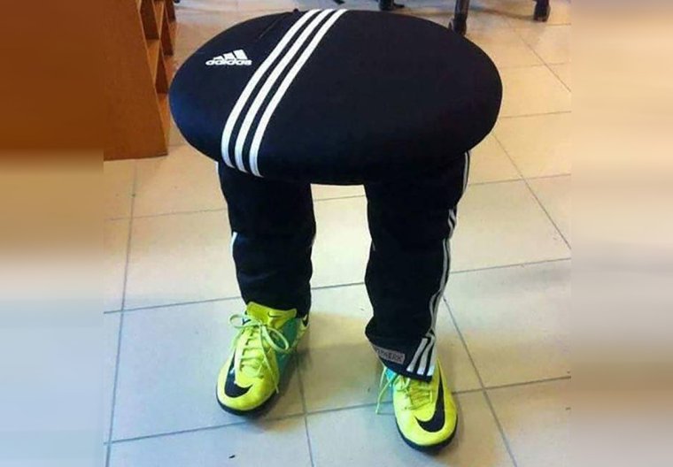 Жирный в адидас