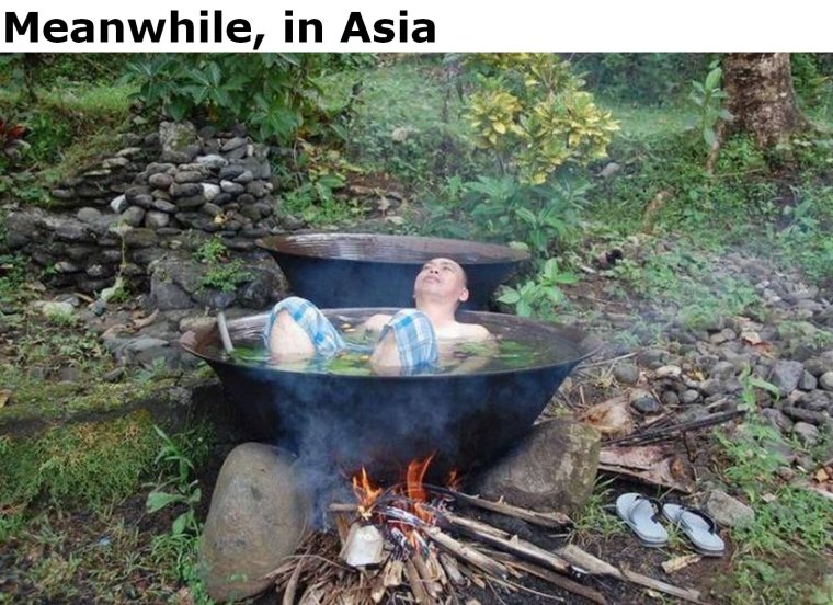 Ванна на костре