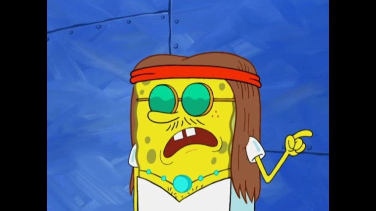 Губка Боб хиппи