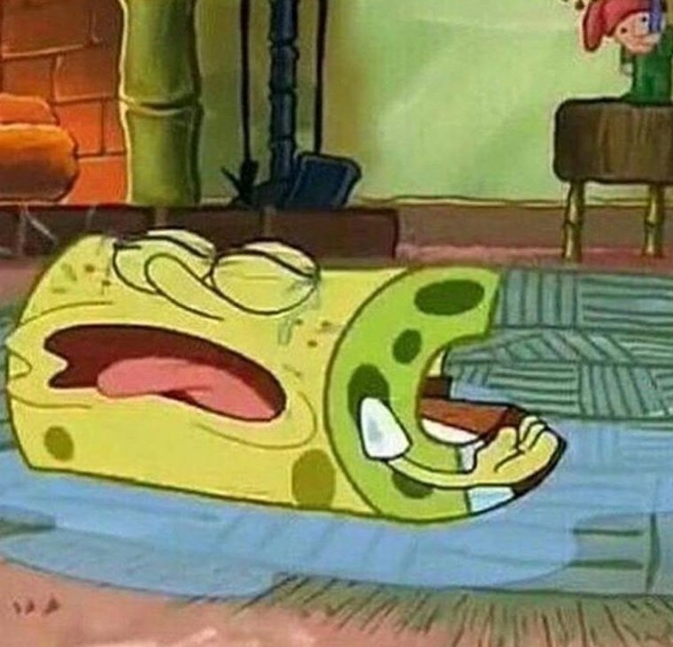 Мем Спанч Боб момент спустя