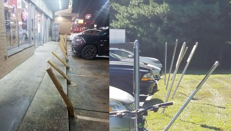 Стоянка возле салона красоты