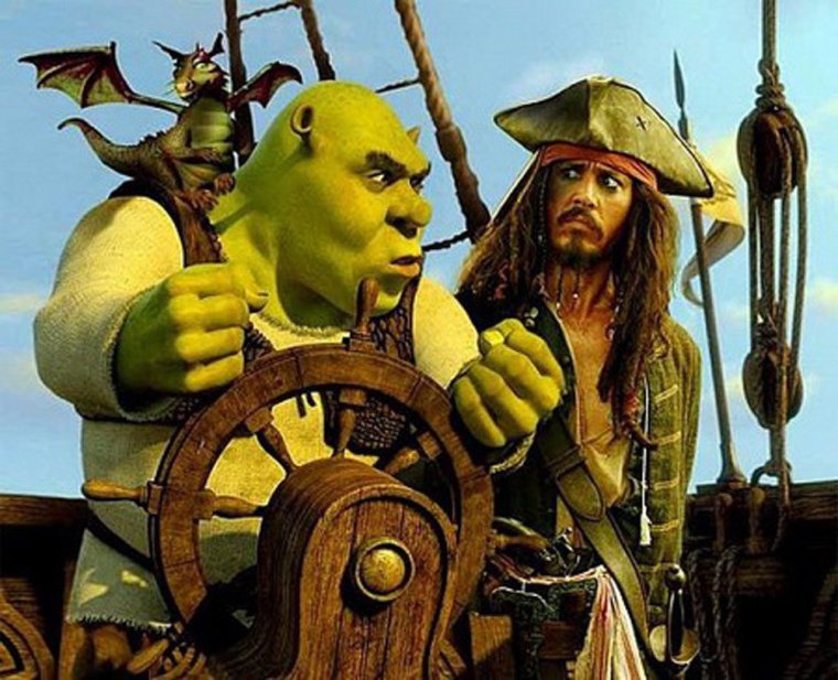 Пираты Карибского моря и Шрек