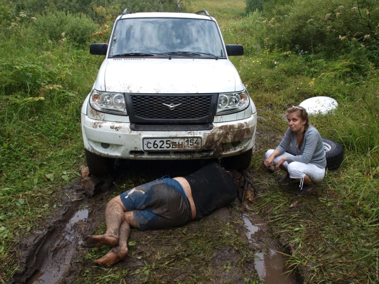Приколы с УАЗИКОМ зимой