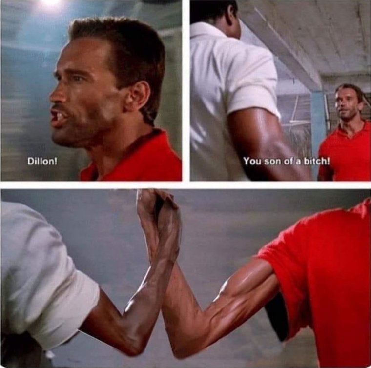 Арнольд Шварценеггер рукопожатие Мем