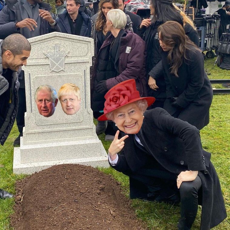 Грант Гастин у могилы