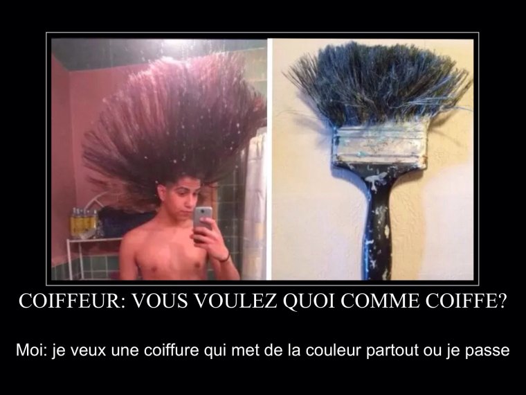 Смешные крашенные волосы