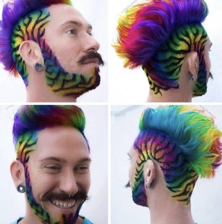 Смешная покраска волос