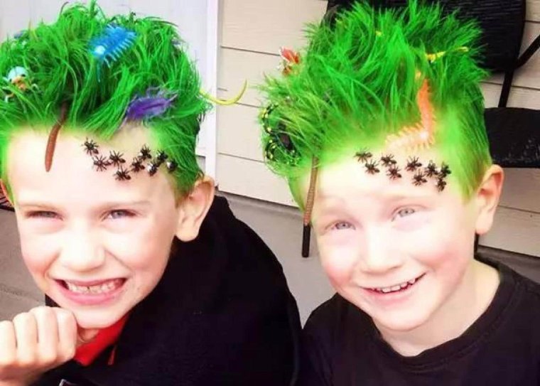 Прикольные детские прически