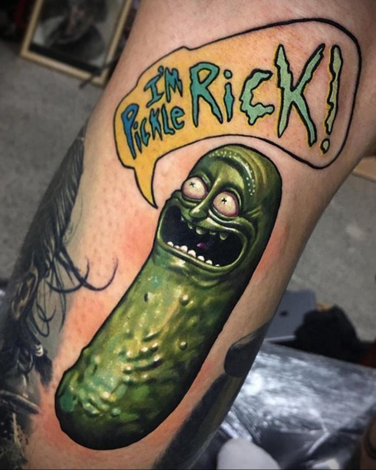 Тату огурчик