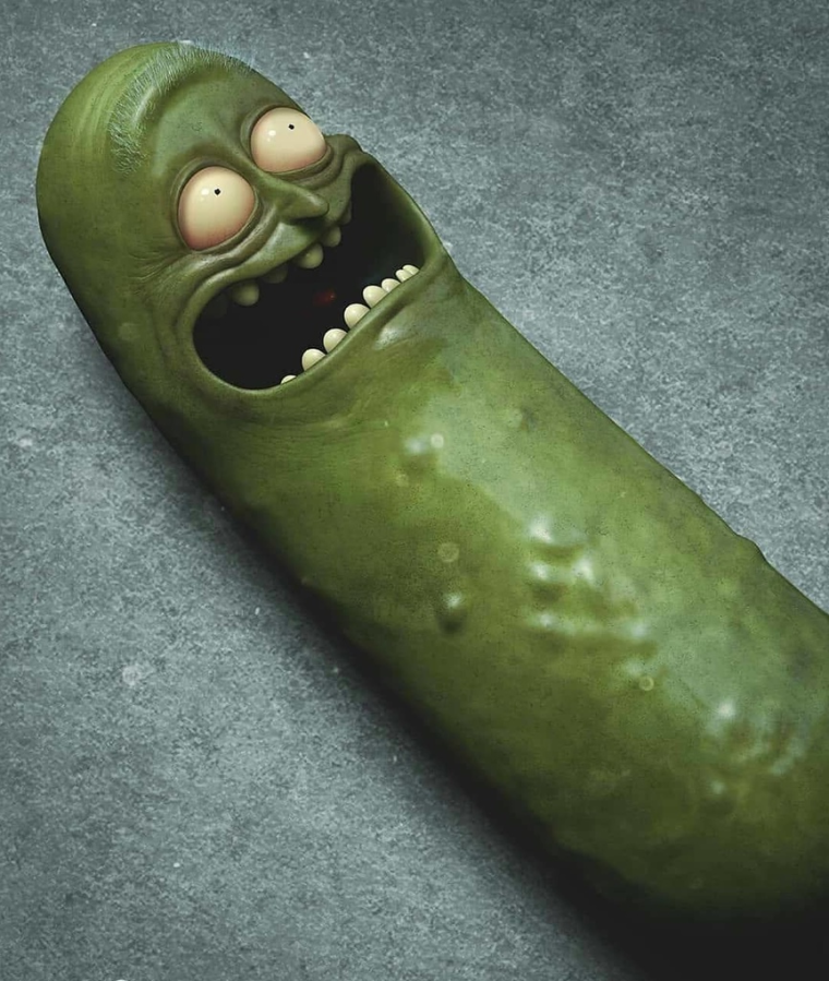 Смешной огурец