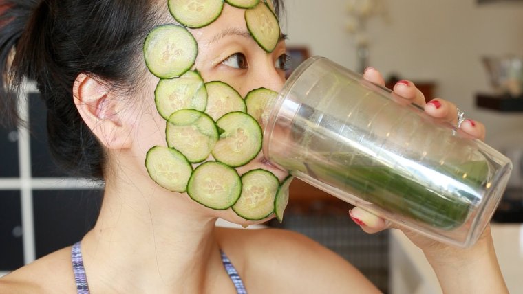 Огуречная маска прикол