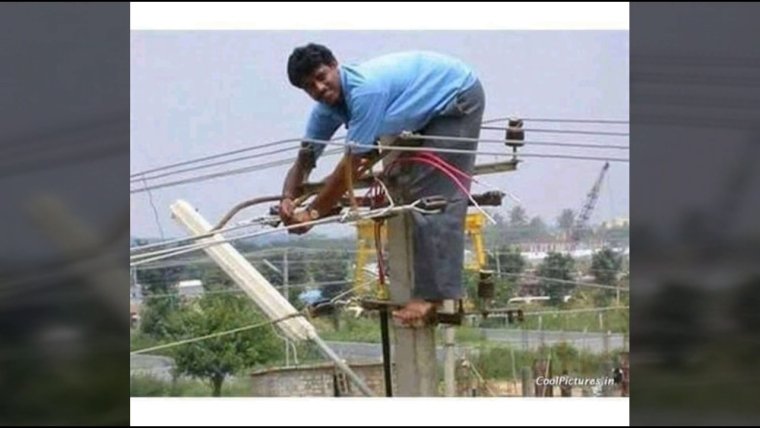 Смешной электрик